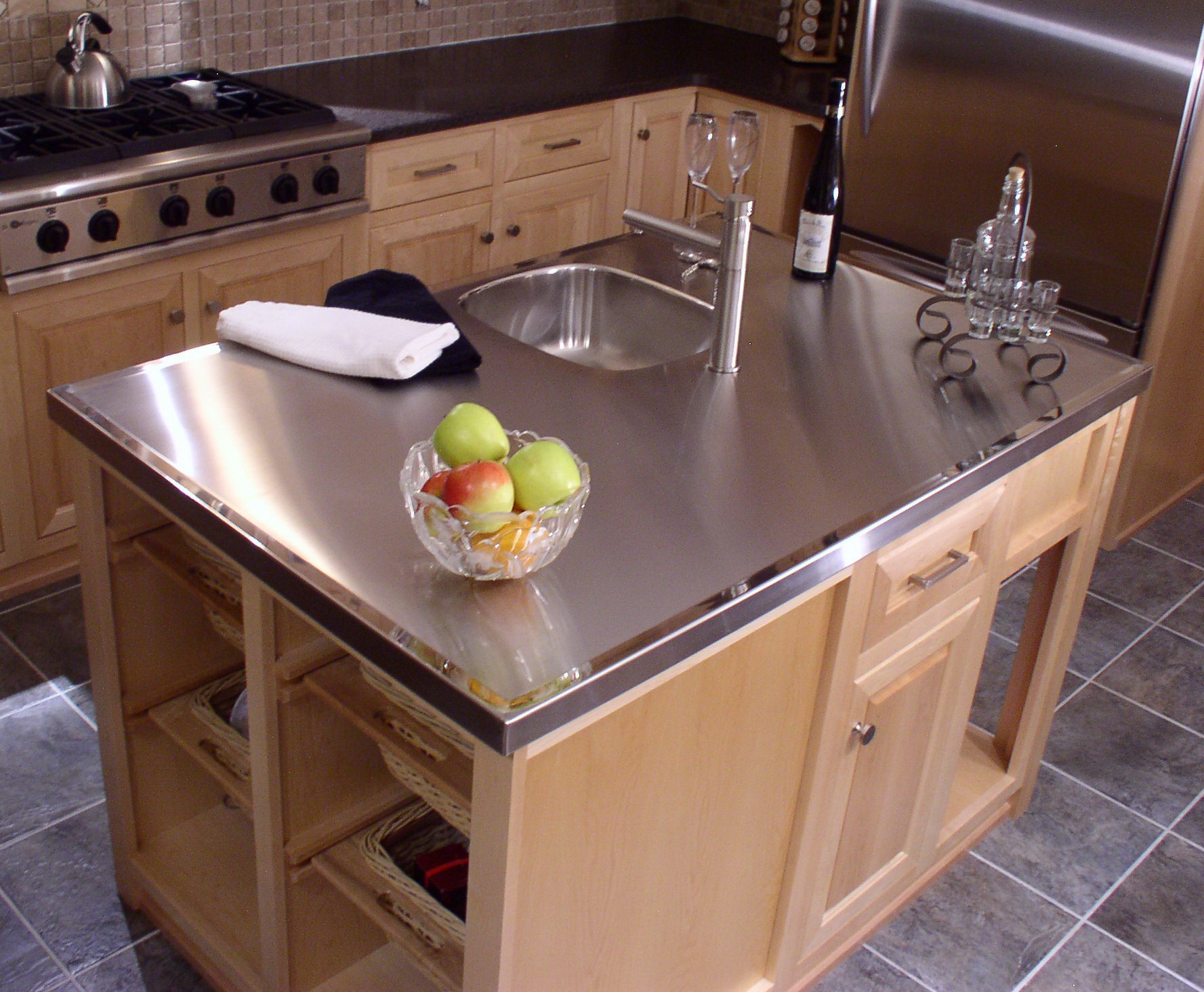 Brushed Stainless Steel Countertop Useppa Island Real Estate